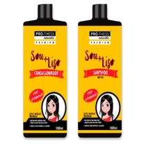 Kit Shampoo e Condicionador 1L Sou + Liso Ultra Reconstrução