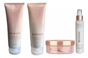 Kit Shampoo e Condicionador 240ml Mascára 165g Balm Leave in 120g Regener Kpro
