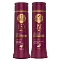 Kit Shampoo E Condicionador 300Ml Haskell Liso Com Força