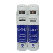 Kit shampoo e condicionador 300Ml Platinum Gold - Kerabrasil