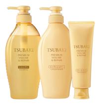 Kit Shampoo e Condicionador 450ml e Treatment 160ml Premium Volume Repair Tsubaki Kit Shampoo e Condicionador 450ml e Treatment 160ml Premium Volume Repair Tsubaki