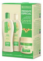 Kit Shampoo e Condicionador 500mL + Banho de Creme 230g Cachos Bio Extratus