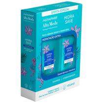 Kit Shampoo e Condicionador Alta Moda Hidra Save Vegano 300ml Cada Kit Shampoo e Condicionador Alta Moda Hidra Save Vegano 300ml Cada