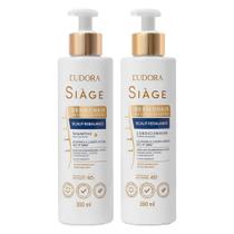 Kit Shampoo e Condicionador Anticaspa Feminino Coceira Scalp Rebalance Dermo Hair Eudora Siàge