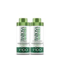 Kit Shampoo e Condicionador Babosa Aloevera Eico Cosméticos 450ml