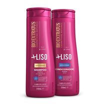 Kit Shampoo e Condicionador Bio Extratus +Liso 350 ml