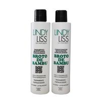 Kit Shampoo e Condicionador Broto de Bambu Lindy Liss - 2 peças