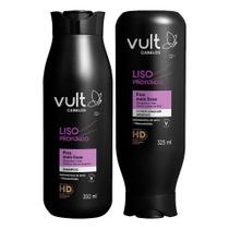 Kit Shampoo e Condicionador Cabelos Lisos Anti Frizz Liso Profundo Vult