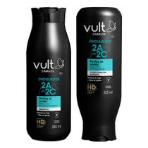 Kit Shampoo e Condicionador Cabelos Ondulados Cacheados 2A 2B 2C Hidratação Vult