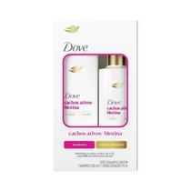 Kit Shampoo e Condicionador Cachos Ativos + Biotina Dove
