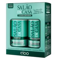Kit Shampoo e Condicionador Cachos Definidos 850ml Alto Desempenho e Hidratação Eico Kit Shampoo e Condicionador Cachos Definidos 850ml Alto Desempenho e Hidratação Eico