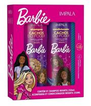 Kit Shampoo e Condicionador Cachos do Poder Impala Barbie 250ml Cada