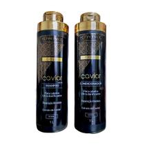 Kit Shampoo e Condicionador Caviar 1L Kerabrasil