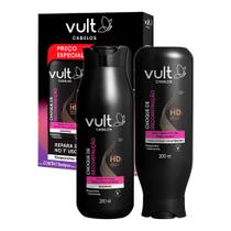 Kit Shampoo e Condicionador Choque de Reconstrução 200ml Vult