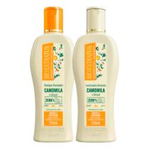 Kit Shampoo e Condicionador Clareador Cabelos Loiros Camomila e Girassol Iluminador Bio Extratus Kit Shampoo e Condicionador Clareador Cabelos Loiros Camomila e Girassol Iluminador Bio Extratus