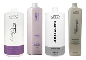 Kit Shampoo e Condicionador Deep Reconstructor 1000ml e Ph Balancer 1KG CAvioar Color Kpro