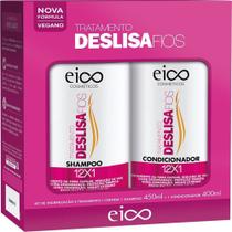 Kit Shampoo e Condicionador Deslisa Fios 450ml Manteiga de Karité e Aminoácidos Eico