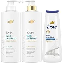 Kit Shampoo e Condicionador Dove Daily Moisture 532ml + Sabonete Líquido Corporal