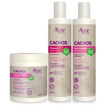 Kit Shampoo e Condicionador e Ativador de Cachos Apse Cosmétics - 3 Itens