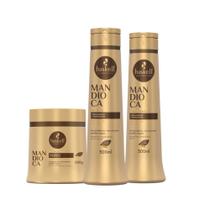 Kit Shampoo e Condicionador e Máscara Hidratação e Fortalecimento Haskell Mandioca 500ml Kit Shampoo e Condicionador e Máscara Hidratação e Fortalecimento Haskell Mandioca 500ml