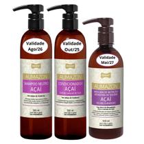Kit Shampoo e Condicionador e Máscara Nutrição Aumazon Açaí 500ml Perigot Pet Cães Gatos Kit Shampoo e Condicionador e Máscara Nutrição Aumazon Açaí 500ml Perigot Pet Cães Gatos