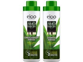 Kit Shampoo e Condicionador Eico Cosméticos - Amo Babosa 800ml cada