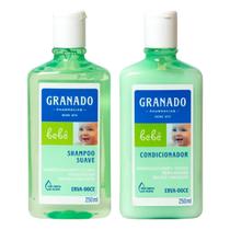kit shampoo e condicionador erva doce granado bebê 250ml
