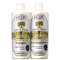Kit Shampoo e Condicionador Felps Cachos Azeite de Abacate - 500ml