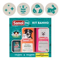 Kit Shampoo E Condicionador Ganhe 1 Colonia Sanol Dog Variado