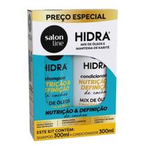 Kit Shampoo e Condicionador Hidra Nutrição & Definição de Cachos 300ml - Salon Line