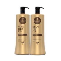 Kit Shampoo e Condicionador Hidratação e Fortalecimento Haskell Mandioca 1000ml Kit Shampoo e Condicionador Hidratação e Fortalecimento Haskell Mandioca 1000ml