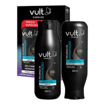 Kit Shampoo e Condicionador Hidratante Recarga de Hidratação Cabelos 200ml Vult