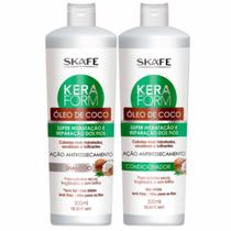 Kit Shampoo E Condicionador Keraform Oleo De Coco 500ml