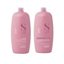 Kit Shampoo e Condicionador Leave-In Alfaparf Semi Di Lino Moisture Grande