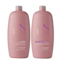 Kit Shampoo e Condicionador Leave-In Alfaparf Semi Di Lino Moisture Grande