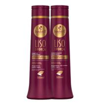 Kit Shampoo e Condicionador Liso com Força 500 ml Haskell Kit Shampoo e Condicionador Liso com Força 500 ml Haskell