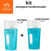 Kit Shampoo e Condicionador Lumina Cabelos Lisos Refil 300ml