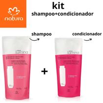 Kit Shampoo e Condicionador Lumina quimicamente danificados Refil 300ml
