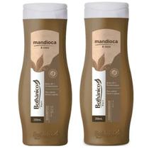kit Shampoo e Condicionador Mandioca & Coco Brilho 3D 250ml - Bothânico