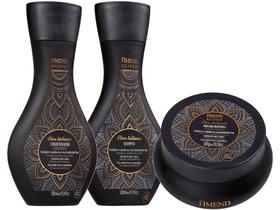 Kit Shampoo e Condicionador + Máscara Tratamento 300g Óleos Indianos Amend Millenar Fortalece Óleos de Amla e Canela