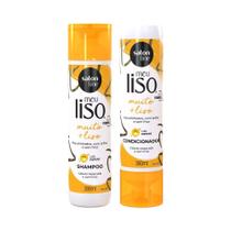 Kit Shampoo e Condicionador Meu Liso Salon Line Muito + Liso