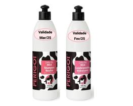 Kit Shampoo e Condicionador Milk Melancia Perigot 500ml Para Cães e Gatos