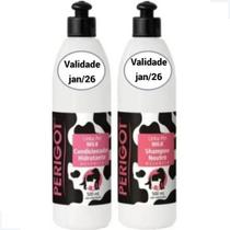 Kit Shampoo e Condicionador Milk Melancia Perigot 500ml Para Cães e Gatos