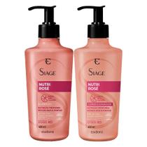 Kit Shampoo e Condicionador Nutri Rosé Nutrição Raiz e Pontas 400ml Eudora Siàge Kit Shampoo e Condicionador Nutri Rosé Nutrição Raiz e Pontas 400ml Eudora Siàge