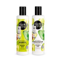 Kit shampoo e Condicionador Nutrição Cabelo Ressecado Organic Shop
