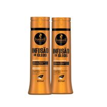 Kit Shampoo e Condicionador Nutrição e Brilho Infusão de Óleos Haskell 300ml Kit Shampoo e Condicionador Nutrição e Brilho Infusão de Óleos Haskell 300ml
