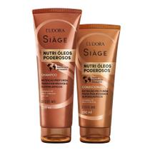 Kit Shampoo e Condicionador Nutrição Nutri Óleos Poderosos Cabelos Secos Eudora Siàge