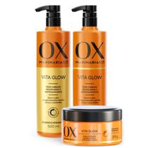 Kit Shampoo e Condicionador Ox Vita Glow + Máscara de Tratamento