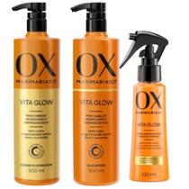 Kit Shampoo e Condicionador Ox Vita Glow + Sérum Reconstrutor