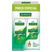 Kit Shampoo e Condicionador Palmolive Naturals Detox Energizante com Kera Ceramide Serum 350ml cada